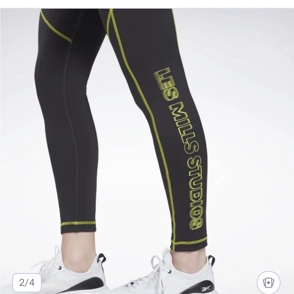 Les Mills, Reebok Leggings, Mid Waist, 7/8 Length - Picture 2 of 10